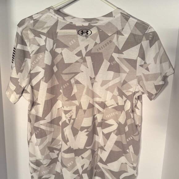 Under Armour Women's Freedom Tee Light Gray Large - Picture 2 of 4